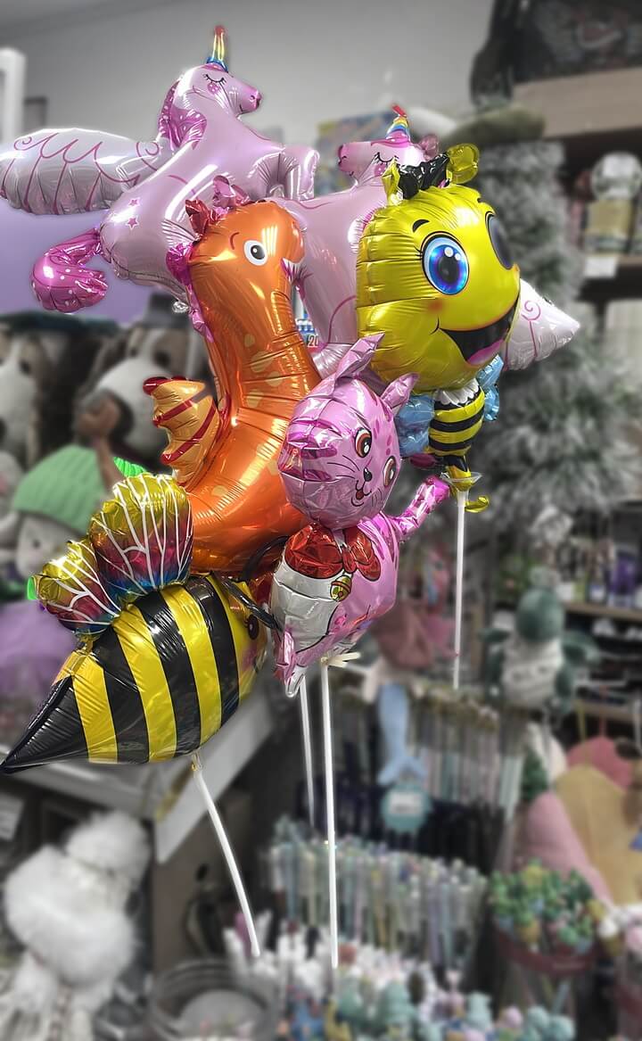 Фольгированные фигурки на палочке